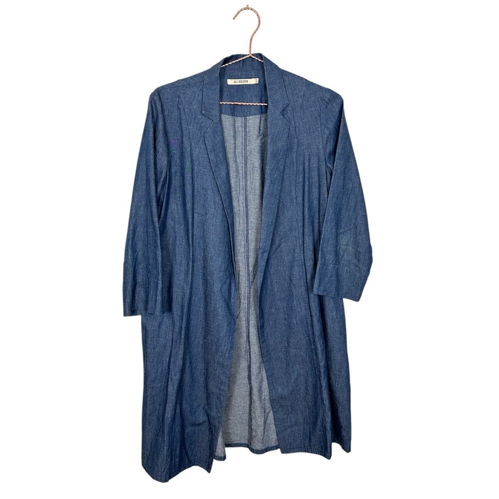 Ali Golden Denim Swing Jacket Blazer - Picture 3 of 8
